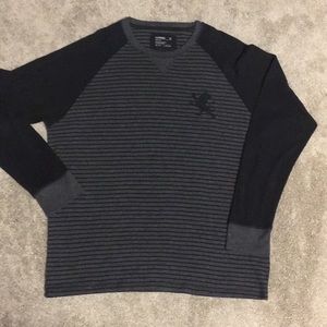 Black and grey express long sleeve shirt